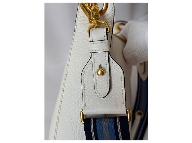 Prada Vitello Phenix Hobo-Tasche Weiß - Ansicht 5