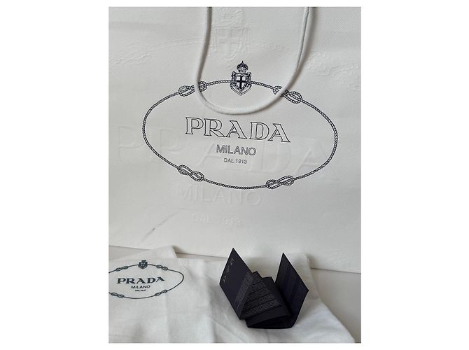 Prada Vitello Phenix Hobo-Tasche Weiß - Ansicht 7