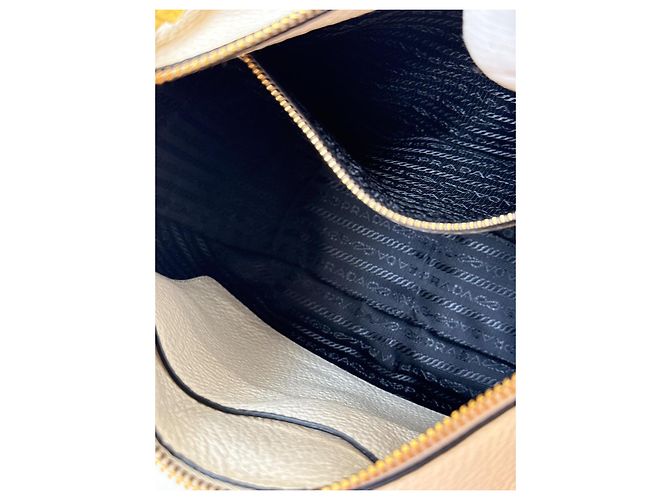 Prada Vitello Phenix Hobo-Tasche Weiß - Ansicht 9