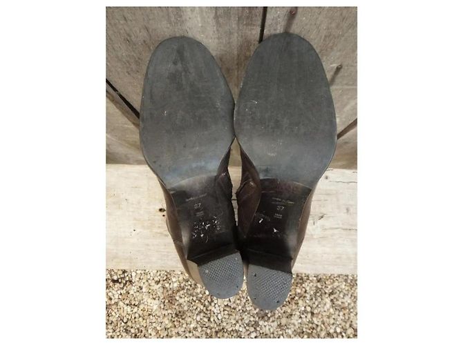 Botines de cuero Jil Sander Castaño - vista 5
