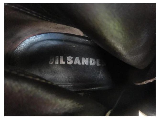 Botines de cuero Jil Sander Castaño - vista 6
