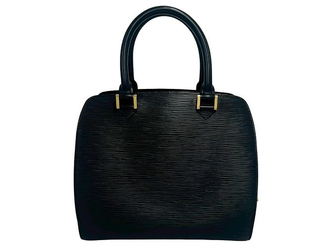 Borsa Louis Vuitton Pont Neuf in pelle Epi Nero - vista 3