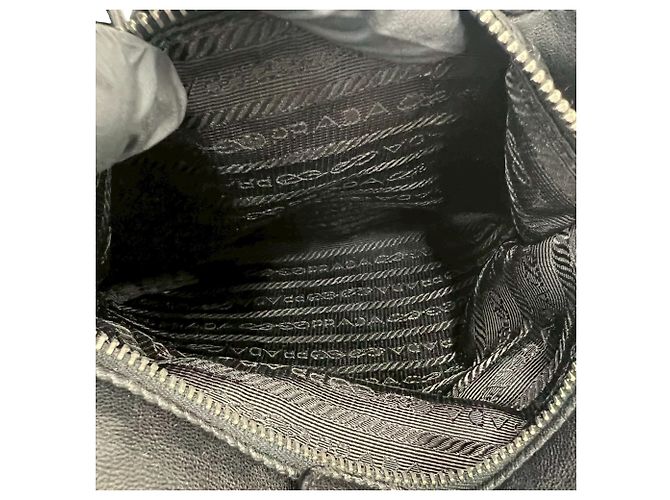 Borsa Prada Tessuto Nylon Ribbon Motif Nero - vista 10