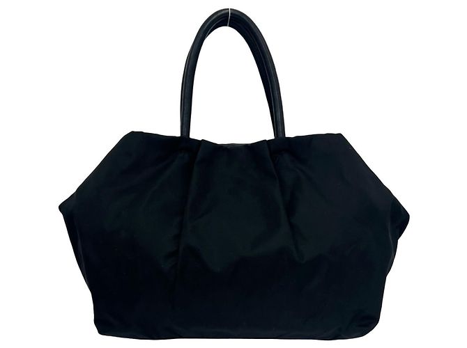 Borsa Prada Tessuto Nylon Ribbon Motif Nero - vista 3