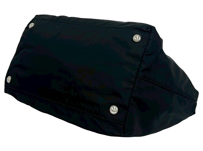 Borsa Prada Tessuto Nylon Ribbon Motif Nero - vista 8