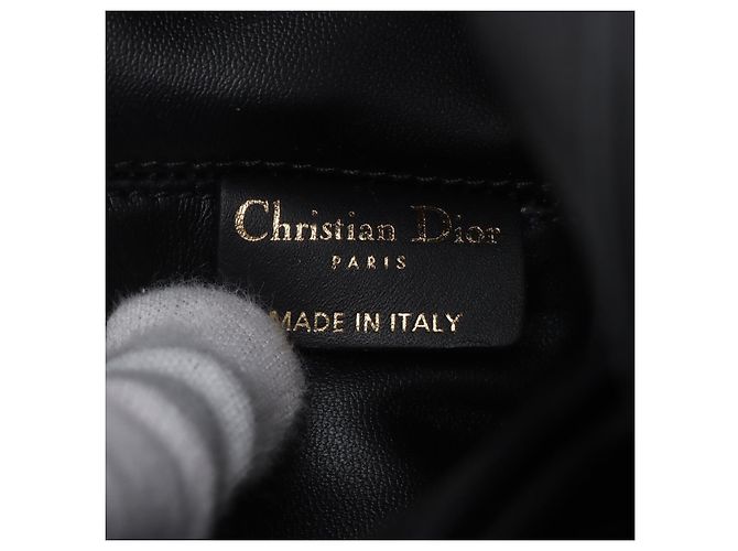 Dior Borsa Tote Toujours Medium in pelle di vitello Macrocannage Black Nero - vista 8