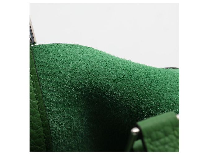 Hermès Borsa a secchiello Picotin 18 in pelle Taurillon Clemence Verde Yucca - vista 10