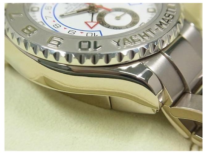 ROLEX YACHT-MASTER II 18K oro bianco 116689 V series makerOH done Uomo - vista 10