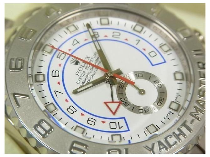 ROLEX YACHT-MASTER II 18K oro bianco 116689 V series makerOH done Uomo - vista 2
