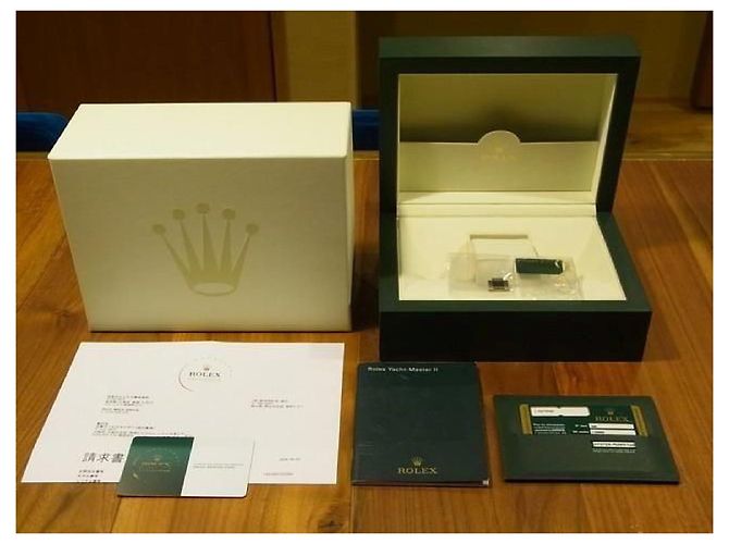 ROLEX YACHT-MASTER II 18K oro bianco 116689 V series makerOH done Uomo - vista 20