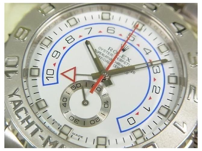 ROLEX YACHT-MASTER II 18K oro bianco 116689 V series makerOH done Uomo - vista 3