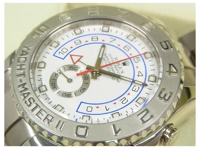 ROLEX YACHT-MASTER II 18K oro bianco 116689 V series makerOH done Uomo - vista 4