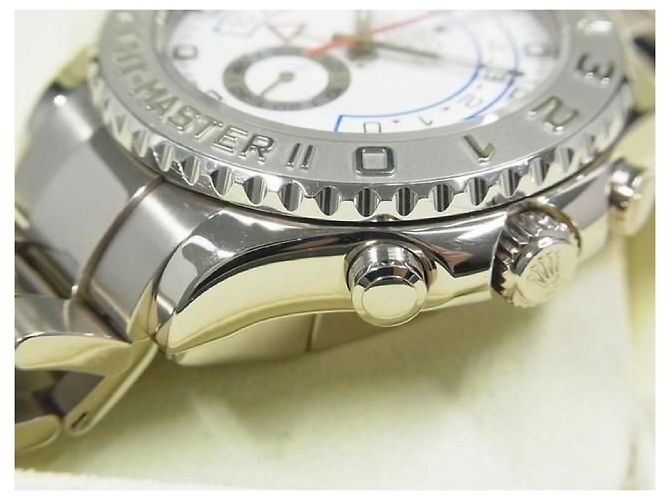ROLEX YACHT-MASTER II 18K oro bianco 116689 V series makerOH done Uomo - vista 7