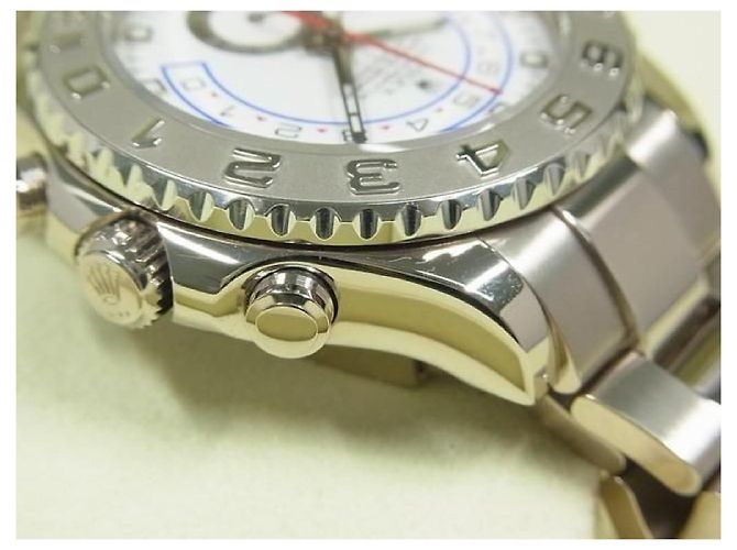 ROLEX YACHT-MASTER II 18K oro bianco 116689 V series makerOH done Uomo - vista 8