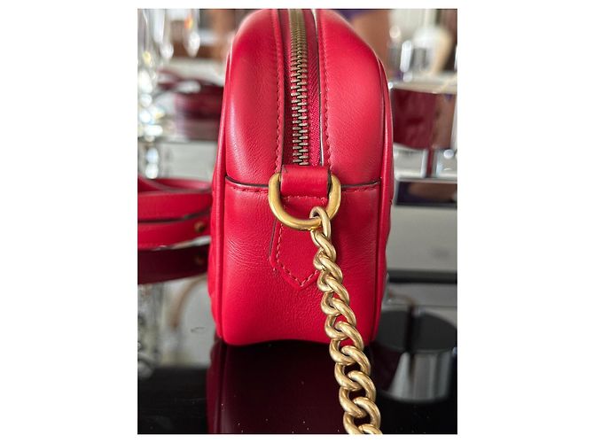 Gucci GG Marmont Small Camera Bag - Borsa a Tracolla Rosso - vista 10