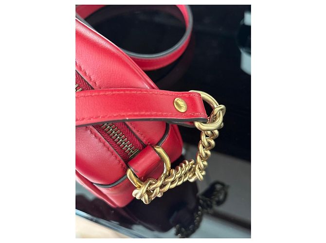 Gucci GG Marmont Small Camera Bag - Borsa a Tracolla Rosso - vista 6