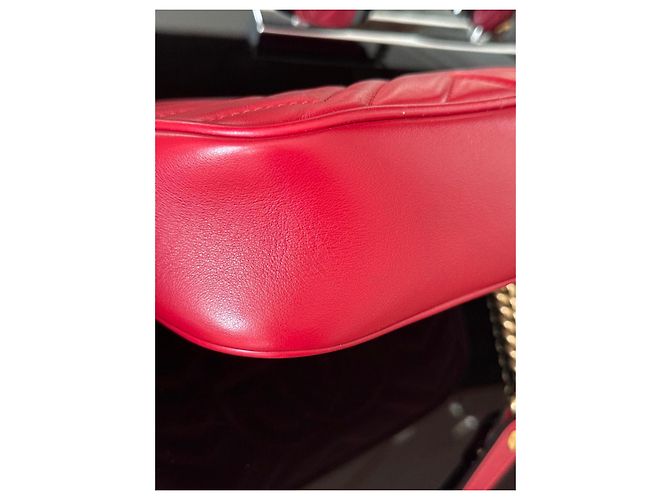 Gucci GG Marmont Small Camera Bag - Borsa a Tracolla Rosso - vista 7