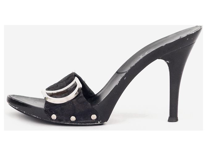Mules de tacón Diorissimo Monogram Dior by Galliano SS05 Negro - vista 3