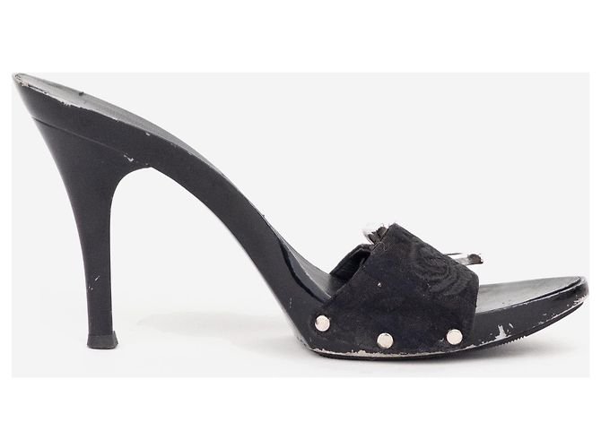 Mules de tacón Diorissimo Monogram Dior by Galliano SS05 Negro - vista 4