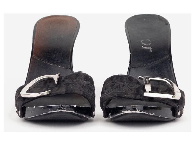 Mules de tacón Diorissimo Monogram Dior by Galliano SS05 Negro - vista 5
