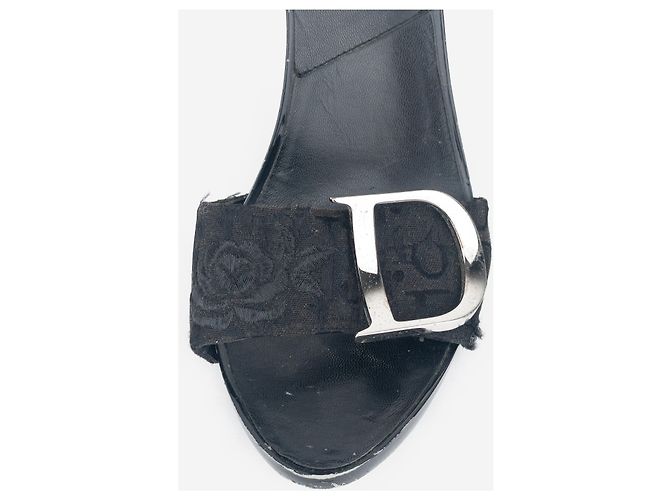 Mules de tacón Diorissimo Monogram Dior by Galliano SS05 Negro - vista 7