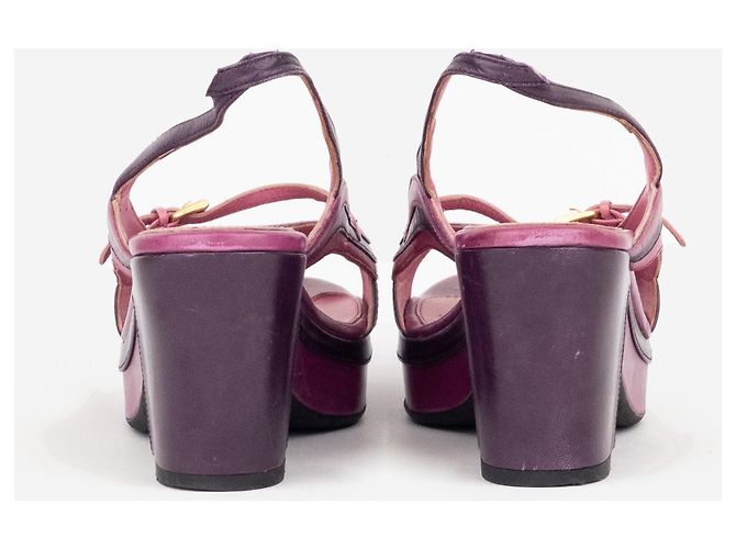 Prada SS08 'Fairy' Mary Jane Sandalen mit Blockabsatz Pink - Ansicht 6