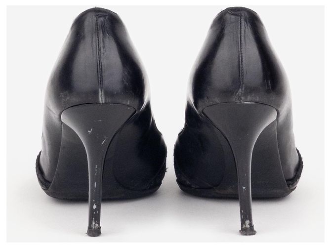 Décolleté Dior by Galliano SS04 'D Trick' Diorissimo Monogram Pump Heels Nero - vista 6