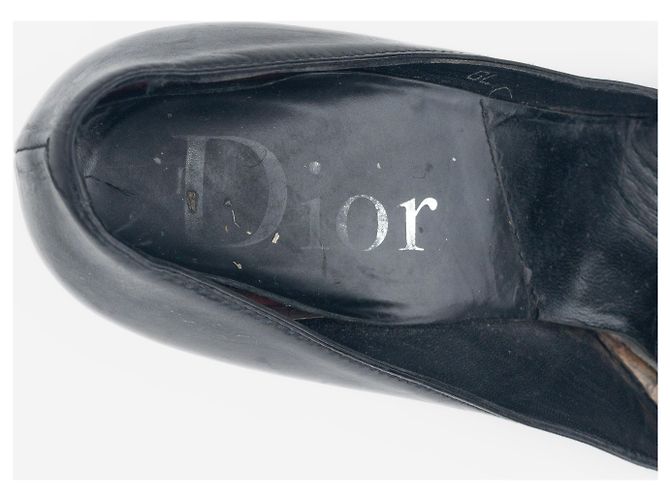 Décolleté Dior by Galliano SS04 'D Trick' Diorissimo Monogram Pump Heels Nero - vista 8