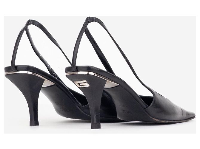 Gucci by Tom Ford SS98 Square Toe Crystal Slingback Pumps Schwarz - Ansicht 3