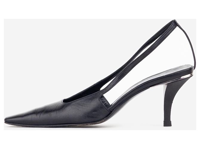 Gucci by Tom Ford SS98 Square Toe Crystal Slingback Pumps Schwarz - Ansicht 4