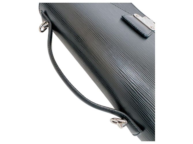 Borsa a tracolla Louis Vuitton M52792 Monceau 28 in pelle Epi Nero - vista 6
