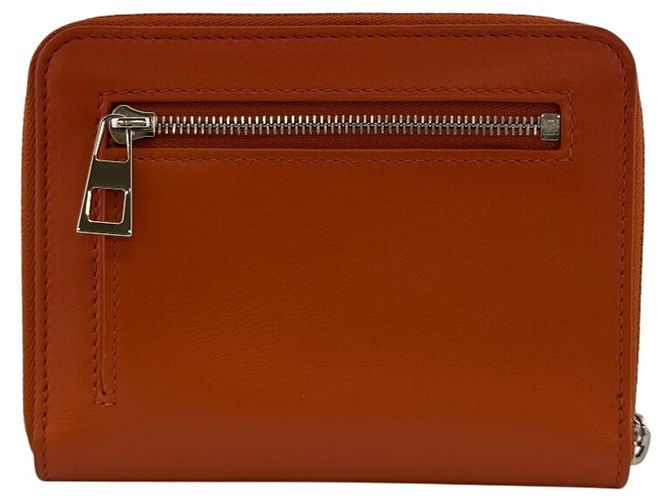 Carteira compacta com zíper Loewe Knot Laranja - vista 2