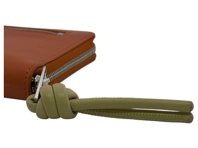 Carteira compacta com zíper Loewe Knot Laranja - vista 5