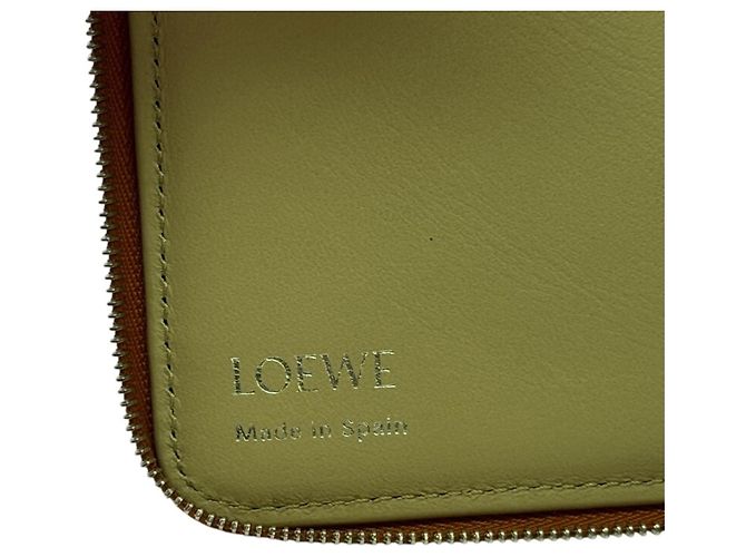 Carteira compacta com zíper Loewe Knot Laranja - vista 9