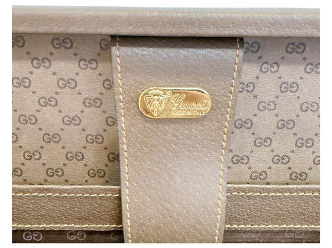 Gucci 0848 Old Gucci Attache Case Handbag Marrone - vista 11