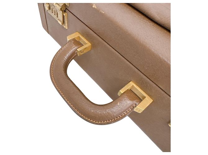 Gucci 0848 Old Gucci Attache Case Handbag Marrone - vista 3