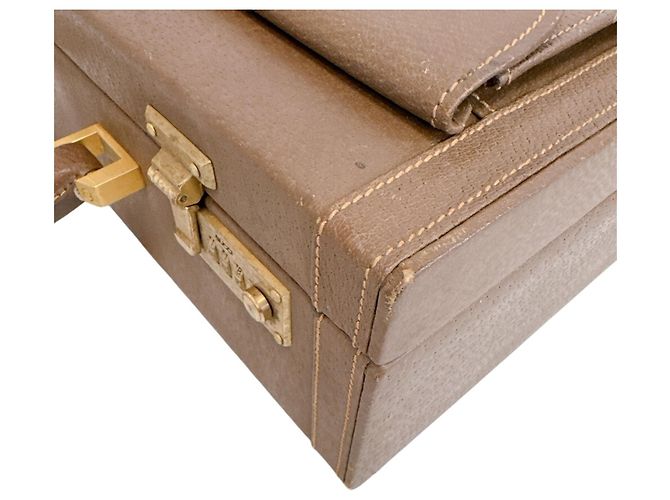 Gucci 0848 Old Gucci Attache Case Handbag Marrone - vista 4