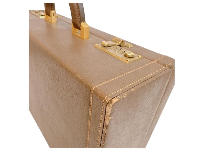 Gucci 0848 Old Gucci Attache Case Handbag Marrone - vista 6