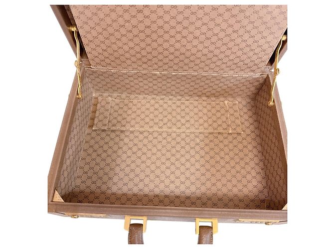 Gucci 0848 Old Gucci Attache Case Handbag Marrone - vista 8