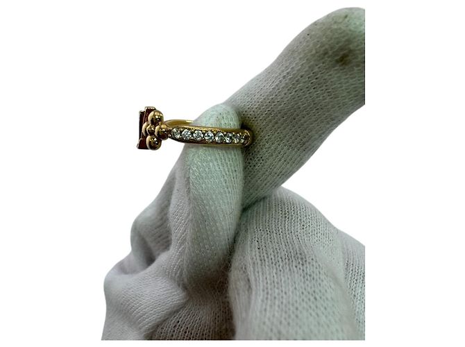 Anello Louis Vuitton Iconic placcato oro - vista 3