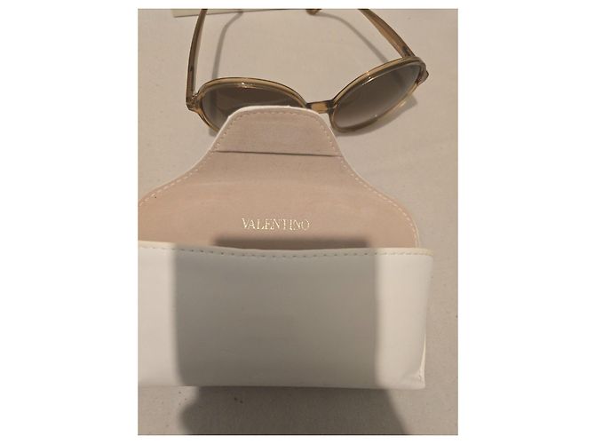 Gafas de sol redondas Valentino marrón claro - vista 11