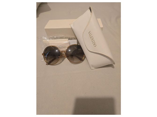 Gafas de sol redondas Valentino marrón claro - vista 2