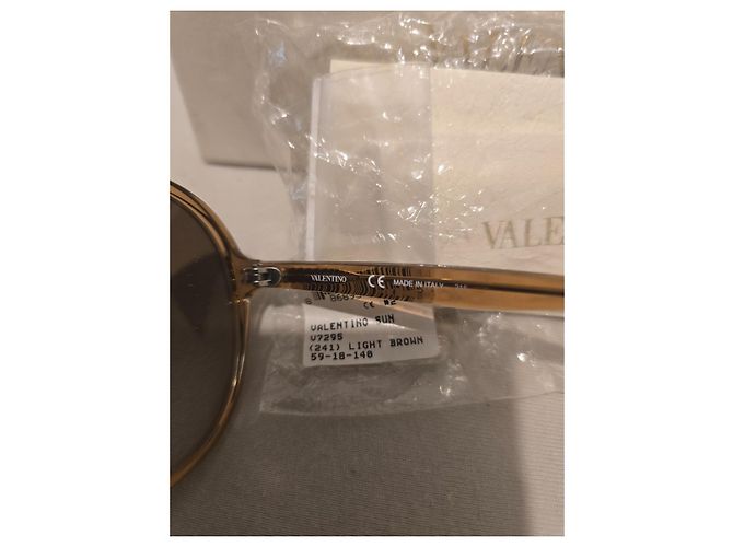 Gafas de sol redondas Valentino marrón claro - vista 5