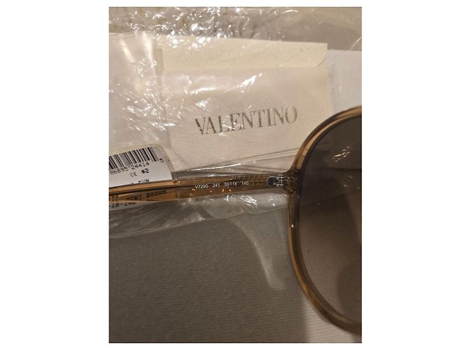 Gafas de sol redondas Valentino marrón claro - vista 6