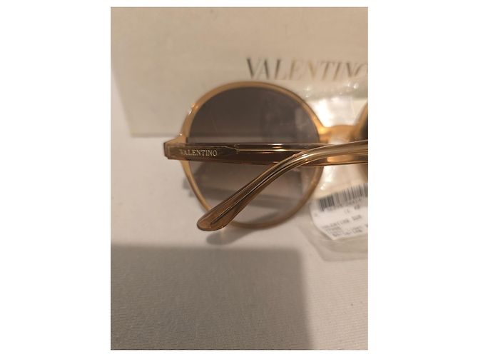 Gafas de sol redondas Valentino marrón claro - vista 8