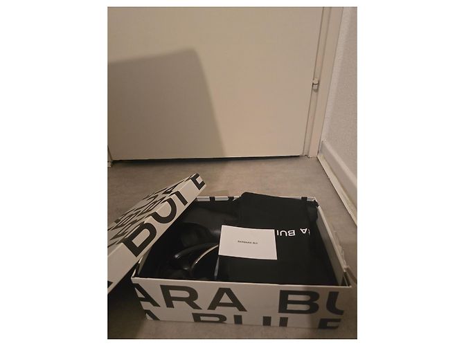 Barbara Bui Ledersandaletten schwarz mit Absatz - Ansicht 7
