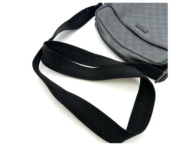 Borsa a Spalla Gucci GG Supreme Nero - vista 4