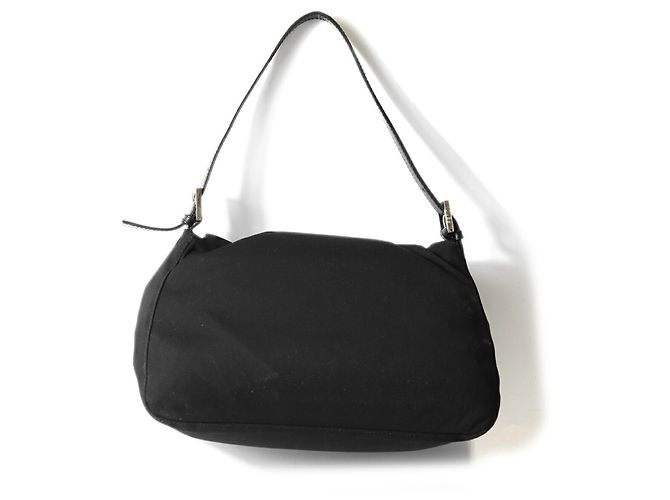 Borsa a Spalla Fendi Mamma Bucket Nero - vista 2