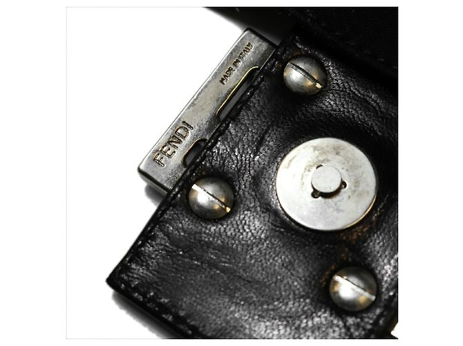Borsa a Spalla Fendi Mamma Bucket Nero - vista 9