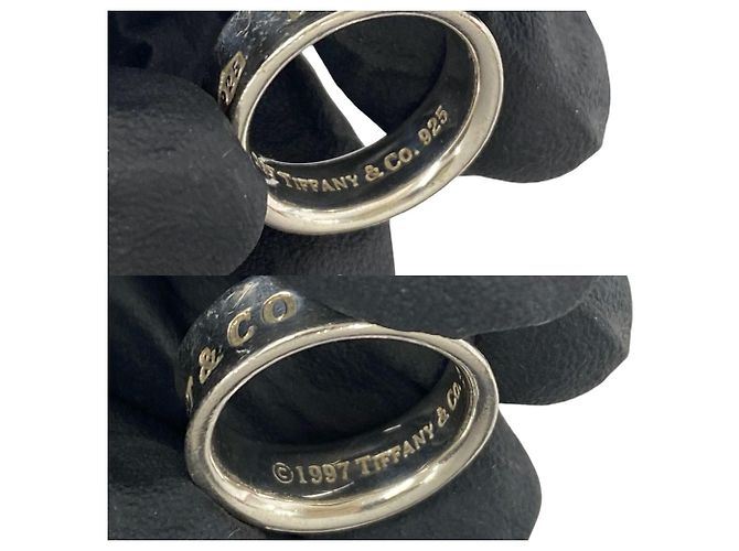 Tiffany & Co Anello Tiffany Vintage Narrow Band Argento - vista 3